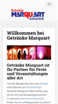 Mobile Screenshot of getraenke-marquart.de